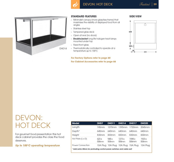 Festive Devon DHD14 - Hot Deck Display