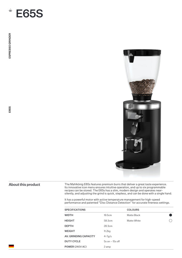 Mahlkonig E65s - Coffee Grinder