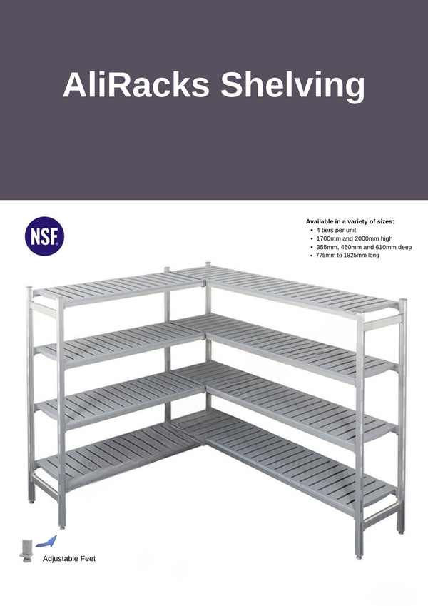 AliRacks CSA1375-4-17 - Shelving Add-On Unit