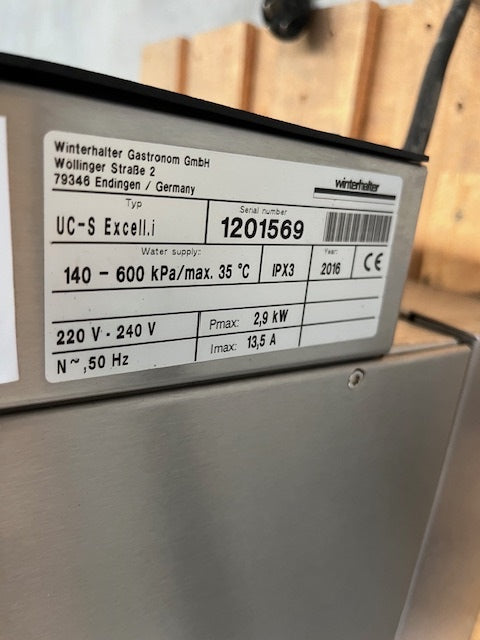 Winterhalter UC-S Excellence-i - Undercounter Warewasher