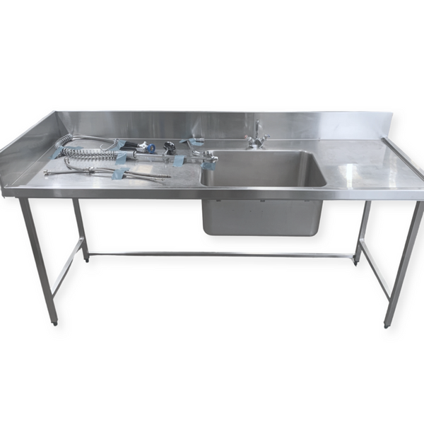 S/S Sink Bench & Fisher Pre Rinse Gun (2)