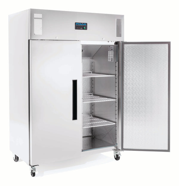 Polar G-Series 2 Door Upright Fridge Stainless Steel 1200L