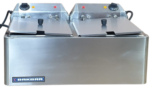 Bakbar EC64 On Counter Twin Tank Deep Fryer