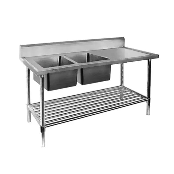 FED 1800-7-DSBL - Left Double Sink Bench