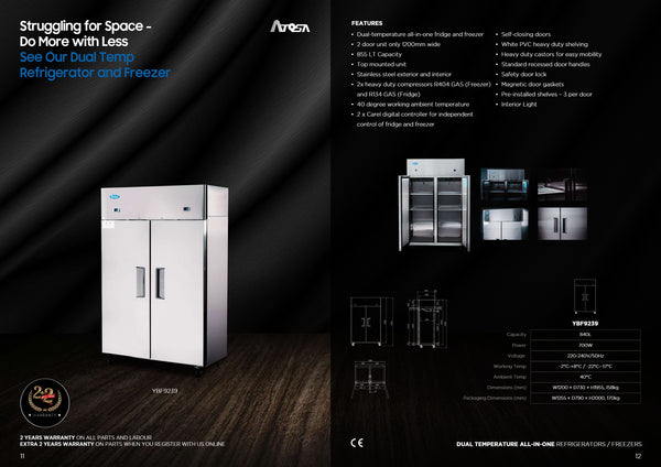 Atosa YBF9239 - Upright Fridge