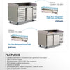 Atosa EPF3490 - Pizza Prep Fridge