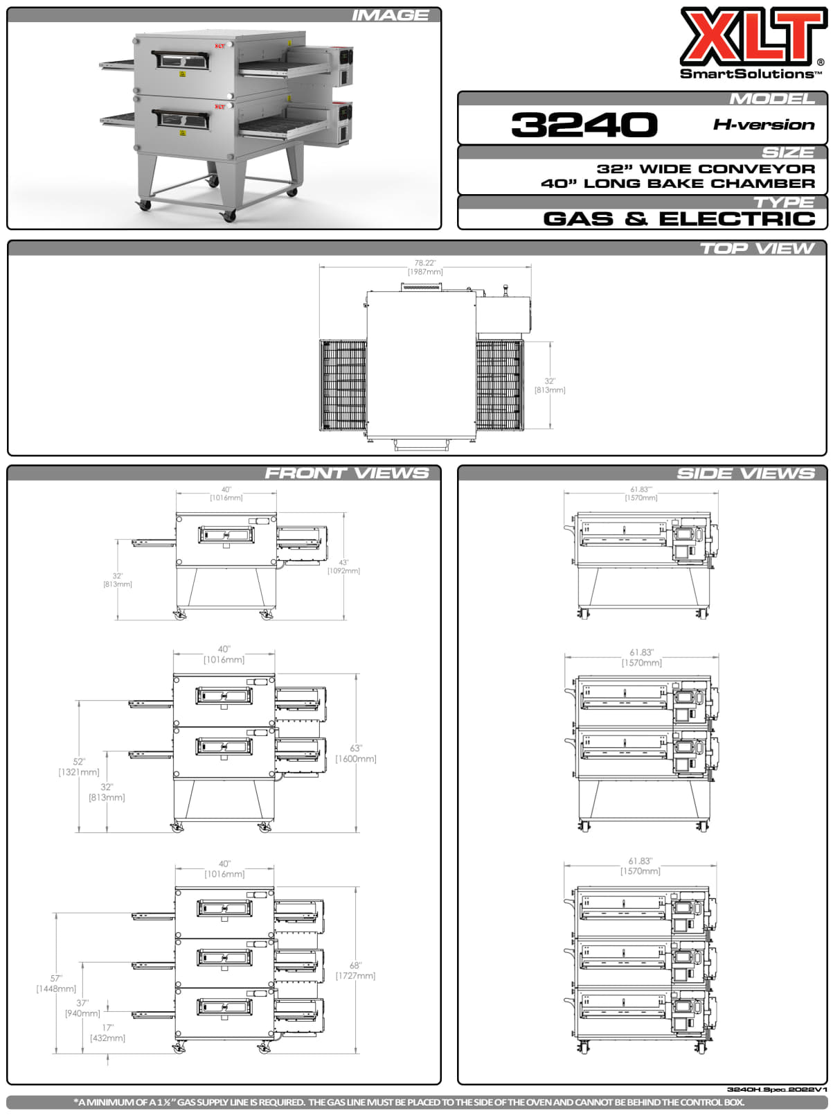 XLT 3240H - Conveyor Oven