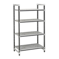 Cambro Camshelving Elements Series EXU246072V4480 - Four Tier Stationary Starter Kit