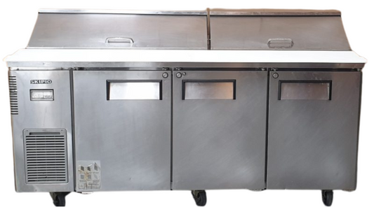 Skipio SHR18-3 Salad Side Prep Table w/ Fridge