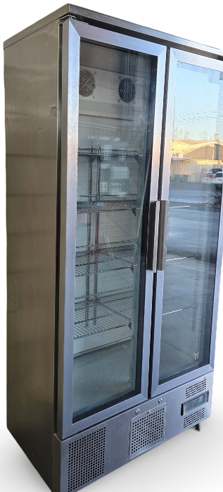Polar CK477-A 2-Glass Door Upright Chiller