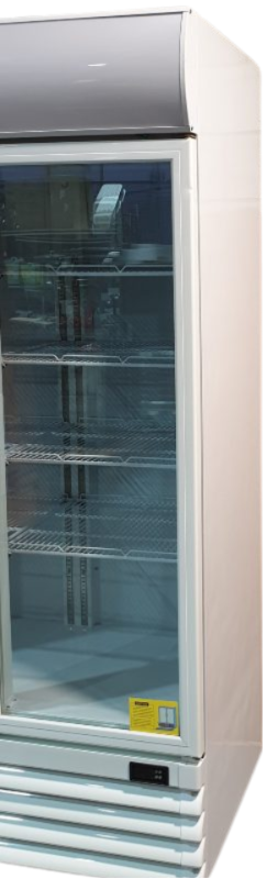FED LG-1000GE 2 Door Glass Upright Fridge