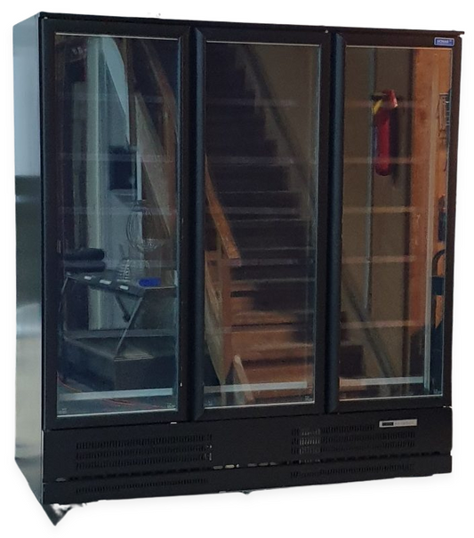 Honar BF180 Upright 3 Door Display Freezer