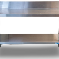 Stainless Bench With Splashback