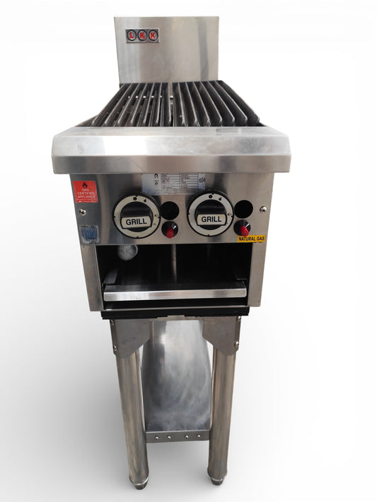 LKK CG3-2 300mm Gas Chargrill on Leg Stand