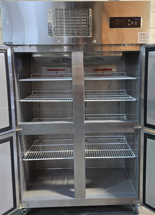 FED SUF1000 Split S/S Door Upright Freezer