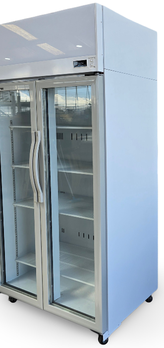 Skope TCE1000N Upright 2-Glass Door Fridge