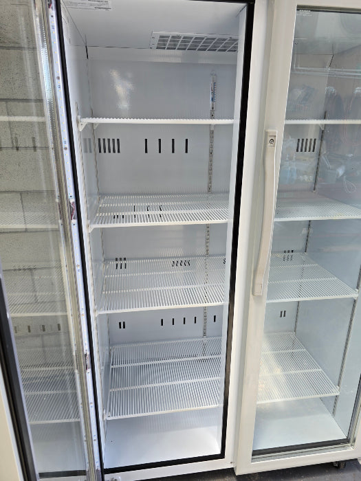 Skope TCE1000N Upright 2-Glass Door Fridge