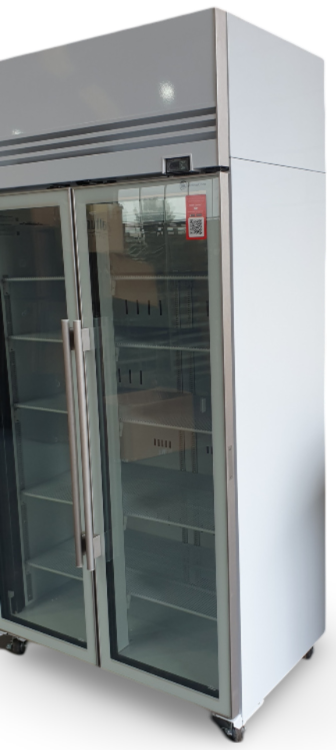 Skope TMF1000N-A 2 Glass Door Upright Freezer