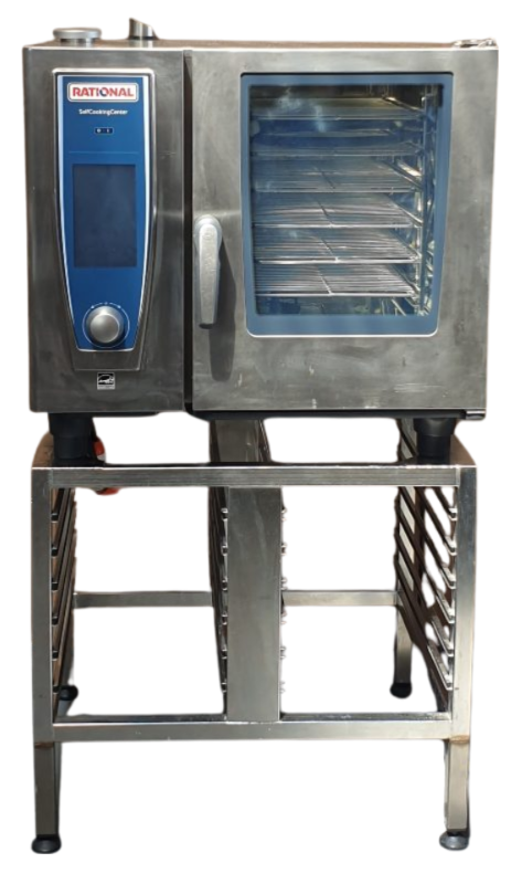 Rational SCC WE 61 Electric 6 tray combi oven w/ Stand