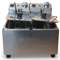Apuro DB230-A Double Counter Electric Fryer