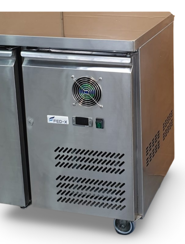 FED XUB6C22S4V Under Counter 4 Door Chiller