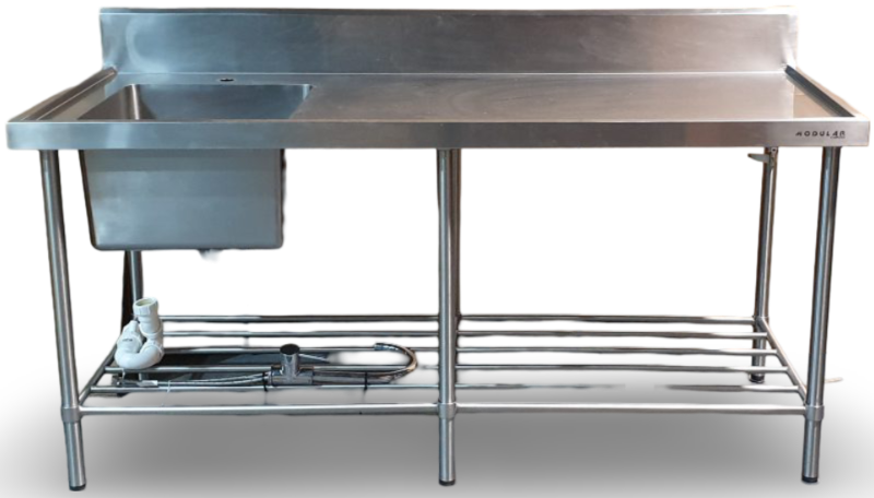 Modular Systems Stainless Steel Sink Bench