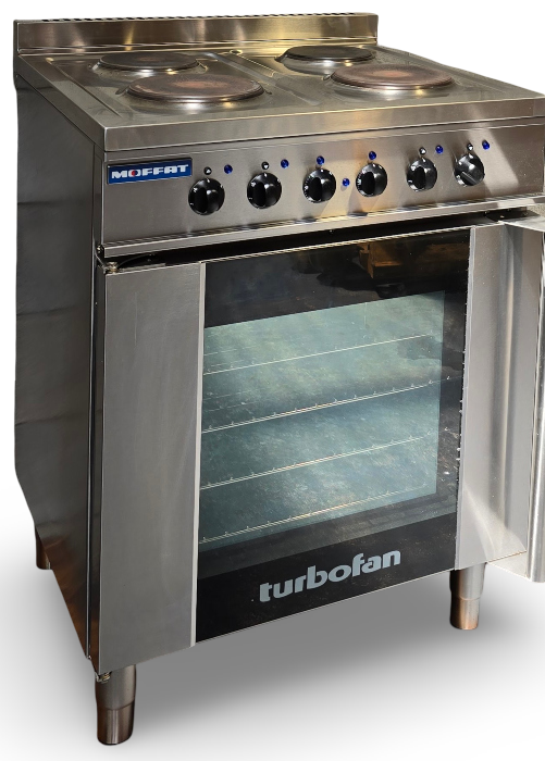 Turbofan E931M 4-Hob with Electric Convection Oven Range