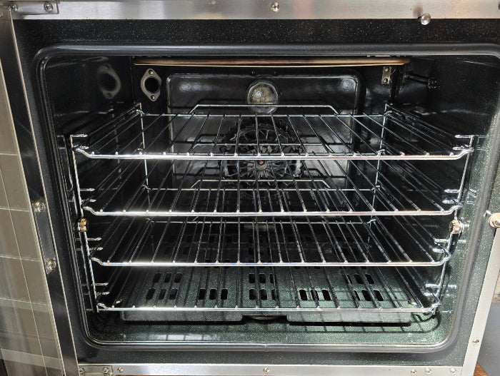 Turbofan E931M 4-Hob with Electric Convection Oven Range