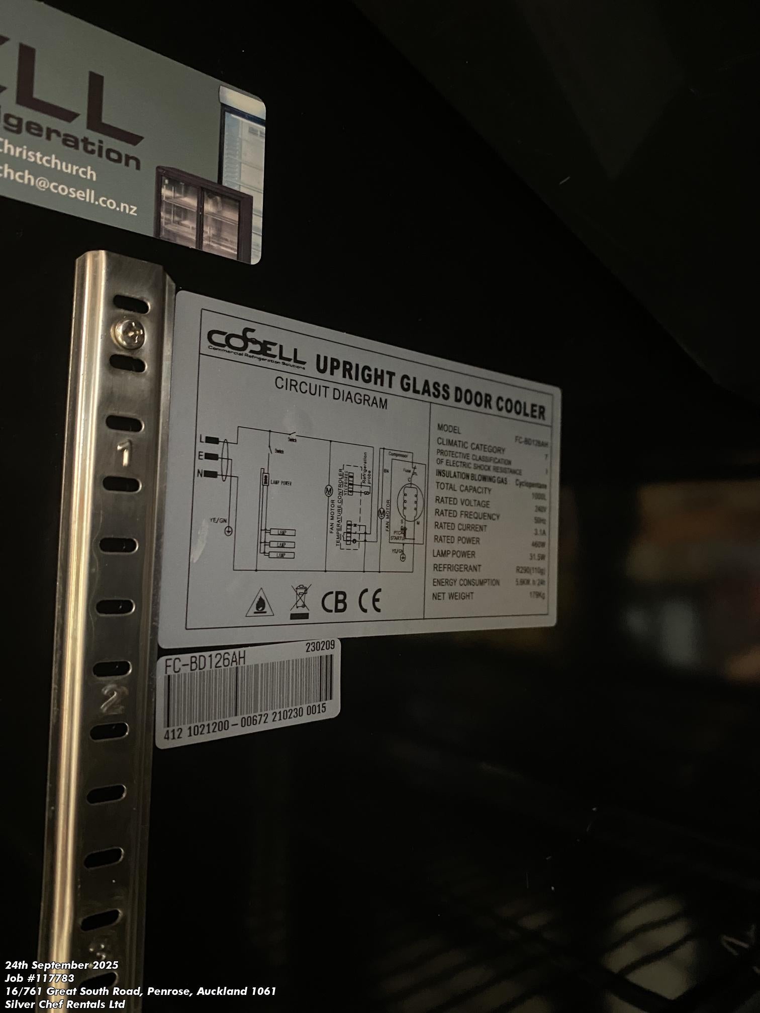 ICCOLD FC BD126 Upright Chiller