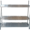 3 Tier Chrome Wire Shelving on Castors