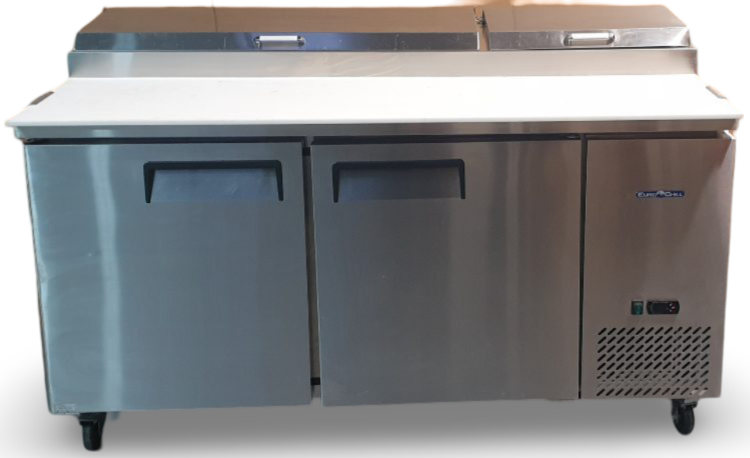 Eurochill ERE71 Pizza Counter 2 Door Pizza Prep