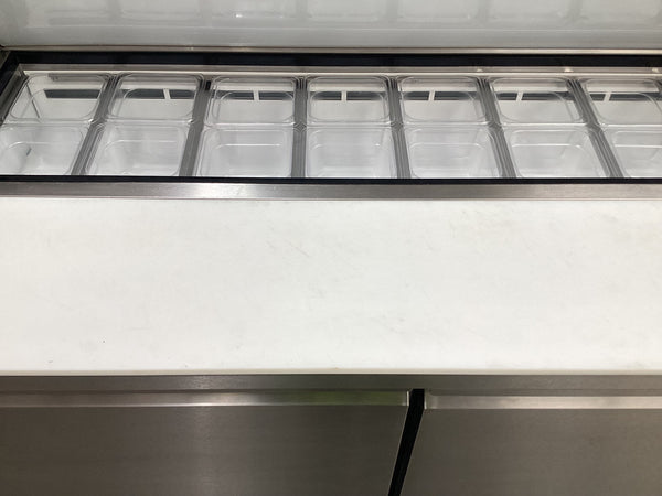 Polar GD883-A 2 Door Prep Counter Fridge