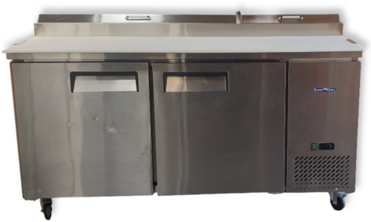 Eurochill ERE71 Pizza Counter 2 Door Pizza Prep