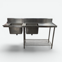 Modular Twin Sink Inlet Bench 1800mm