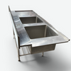 Modular Twin Sink Inlet Bench 1800mm