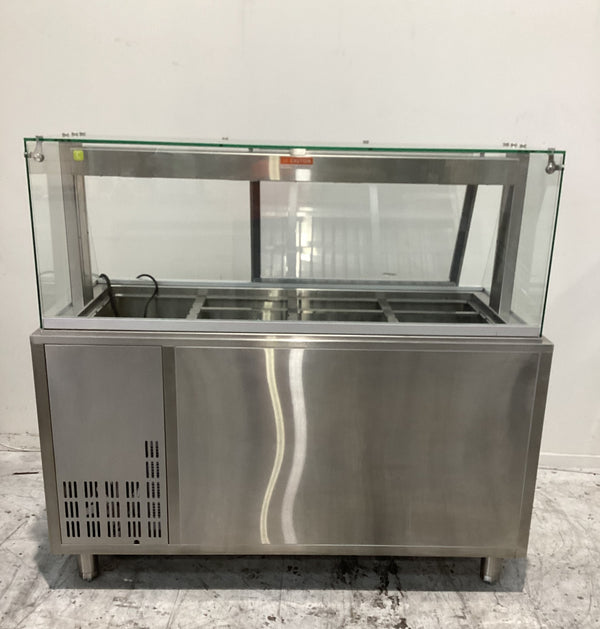 Cossiga LSBM4-FS Bain Marie with Hot Cupboard Stand