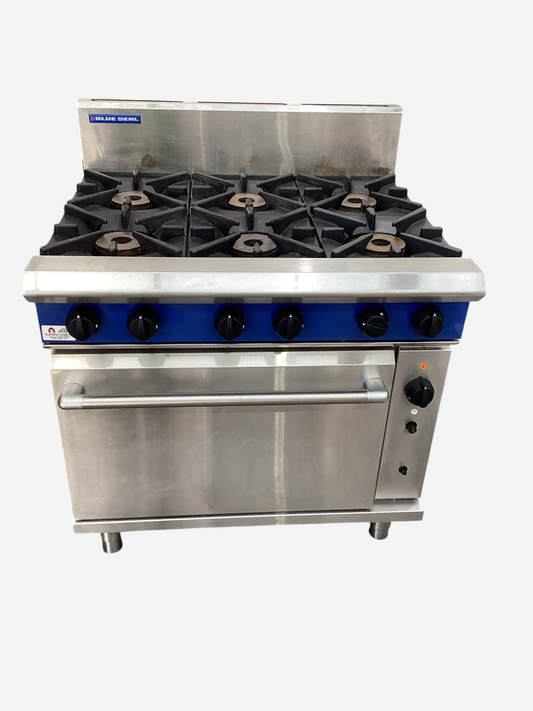 Blue Seal G56D 6-Burner Range with Gas Convection Oven