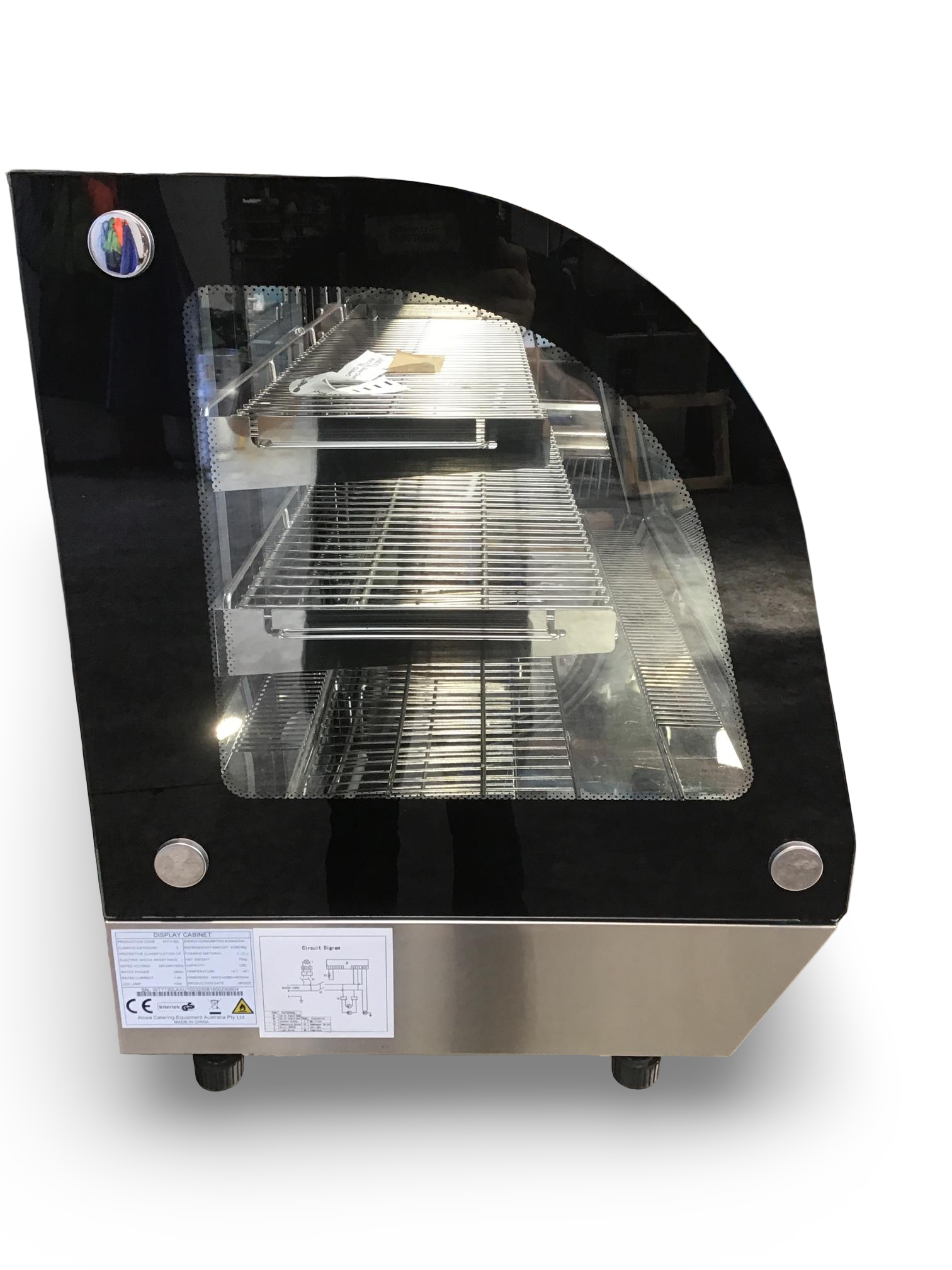 Atosa WTY130L Countertop Round Cake Showcase