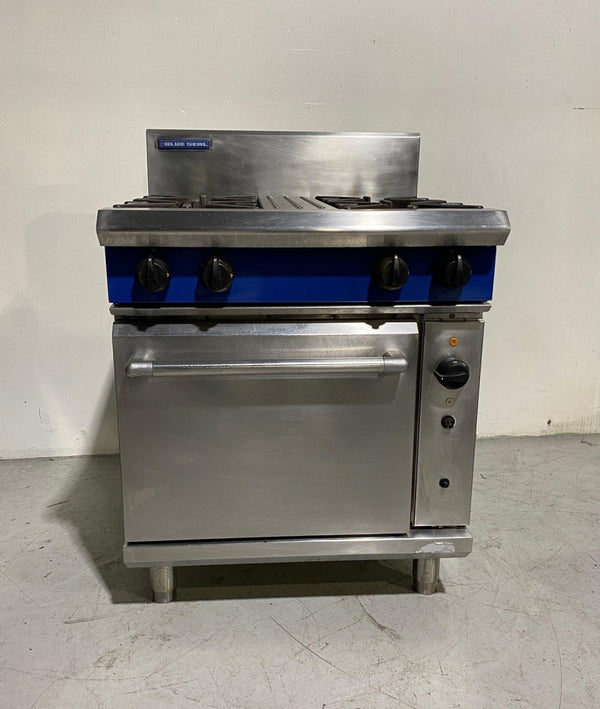 Blue Seal G54D 4 Burner Gas Range Convection Oven