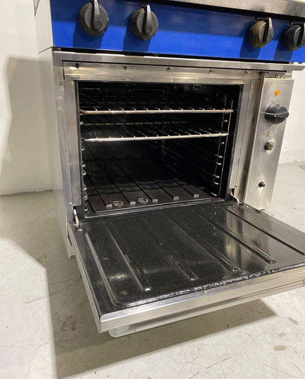 Blue Seal G54D 4 Burner Gas Range Convection Oven