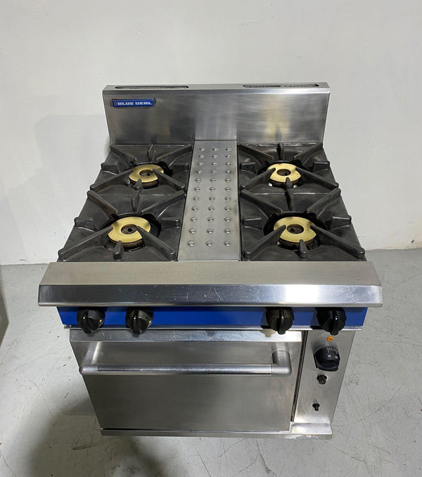 Blue Seal G54D 4 Burner Gas Range Convection Oven