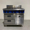 Blue Seal G516D-RB 6 Burner Gas Cooktop on Refrigerated Base
