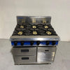 Blue Seal G516D-RB 6 Burner Gas Cooktop on Refrigerated Base