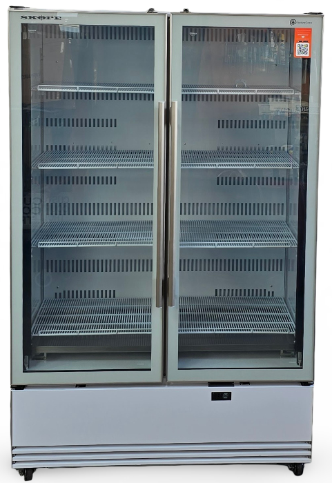 Skope BME1200N-A 2-Glass Door Upright Fridge