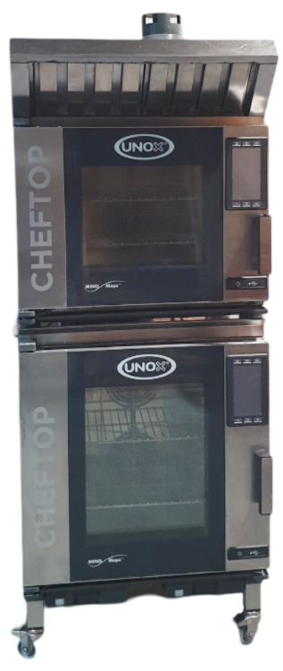 Unox XEVC-0511-EPR CHEFTOP MIND.Maps Oven Double Stack + Stand + Ventless Hood