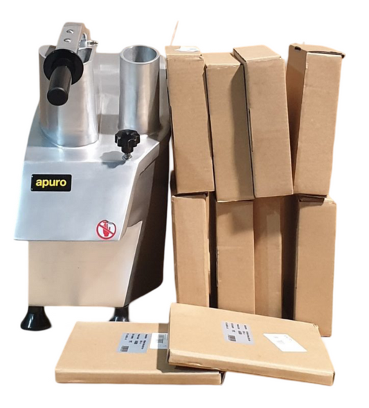 Apuro G784-A Food Processor + 10 Discs