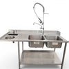Stainless Steel Inlet Bench with Sink and Faucet