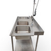 Stainless Steel Inlet Bench with Sink and Faucet