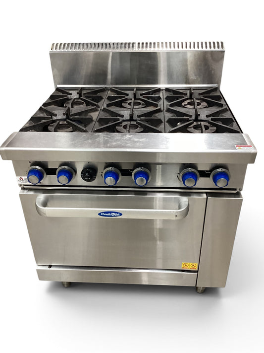 Cookrite AT80G6B-O 6 Burner Range Oven