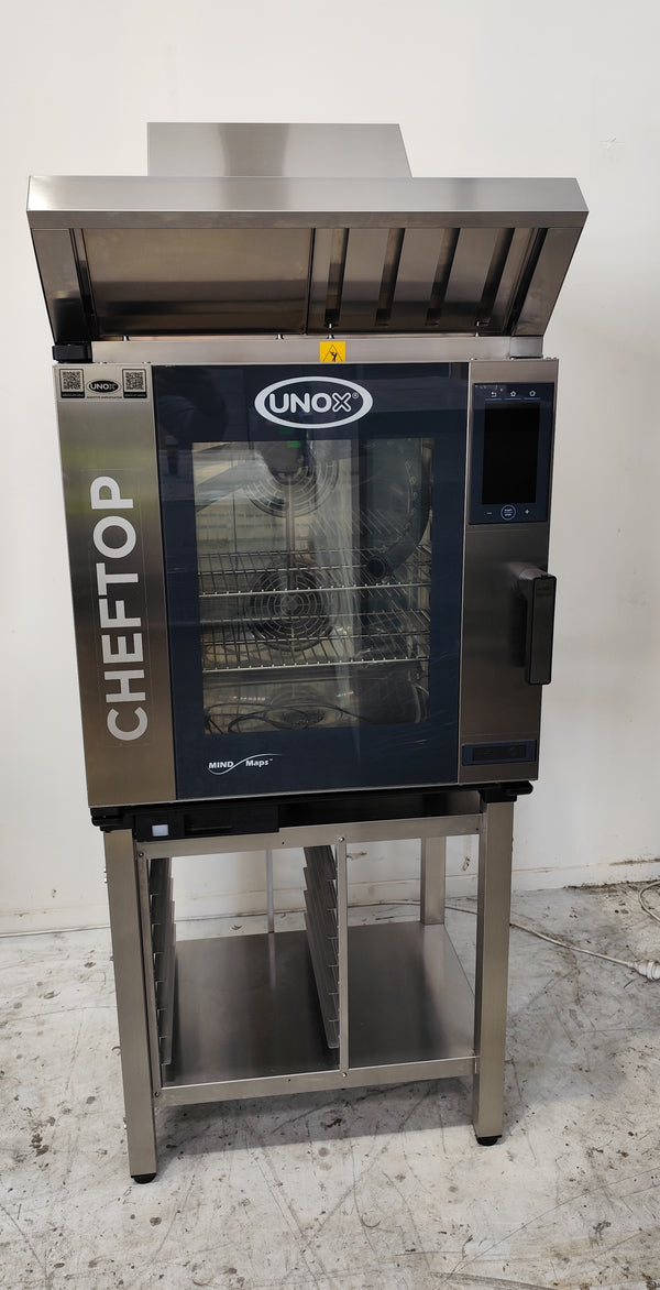 Unox XEVC-0711-EPR CHEFTOP 7 Tray Combi Oven with Stand and Condenser Hood